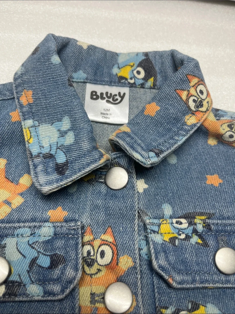 Bluey Denim Jacket 12 Months New